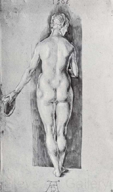 Albrecht Durer Nude Seen From Behind Germany oil painting art